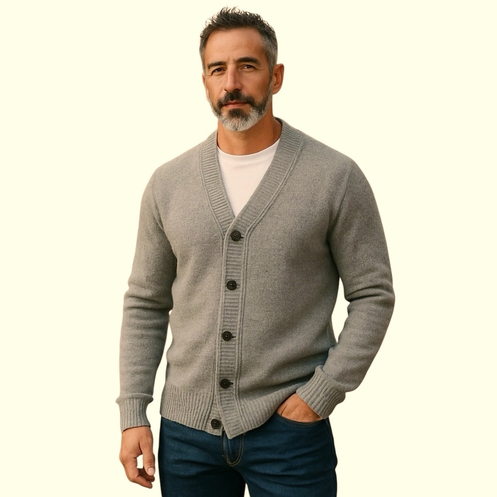 NWOT Grandpa Sweater Cardigan Super Soft Large